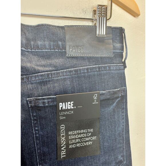 PAIGE Men's M653697-3402 Lennox Size 28 Blue Transcend Slim Fit Jeans NWT - Picture 11 of 14